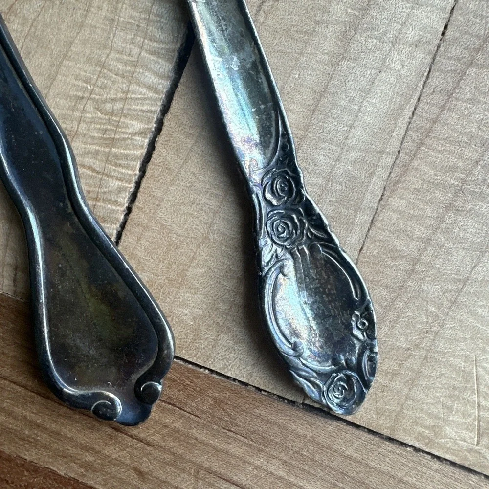 Vintage Fairmont Hotel Oneida Ltd Silversmiths‎ Spoons and Pickle Fork 5.5-6 in